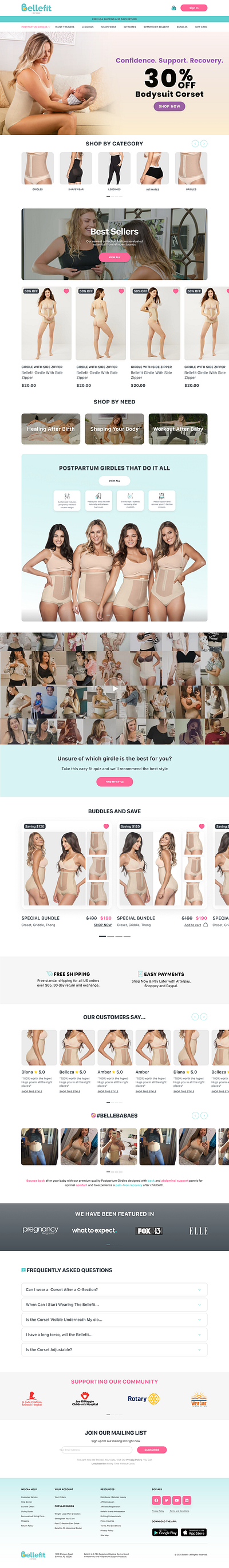 Bellefit | e-Commerce figma design ui design ux design ux ui design xd