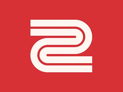 2 + racetrack logomark bold brand design brand identity brand identity design branding design graphic design logo logo design logo designer minimal minimal logo modern modern logo simple