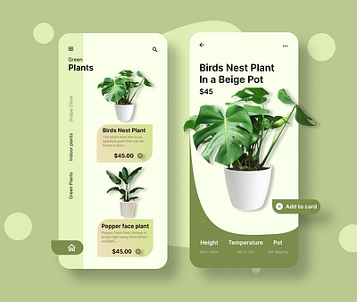 Selling Plants App 3d branding graphic design logo motion graphics ui