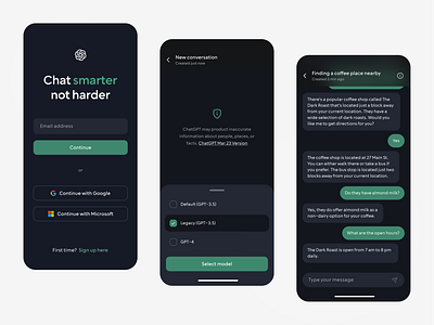 Chat GPT - Mobile App Concept by Paulina Majkowska on Dribbble