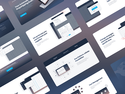 Landing Page for SaaS Automated AMZ business corporate website design dropshipping graphic design landing landing page saas ui ui design user interfaces uxui web website
