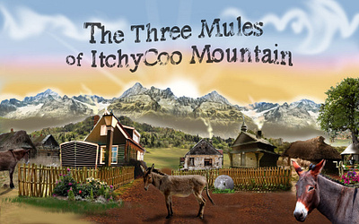Book Cover and marketing promo for Itchy Coo Mountain