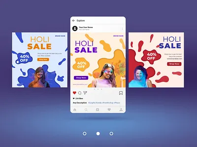 Holi social media post festival holi india social media