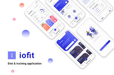 Diet and training app app design ui uiux ux
