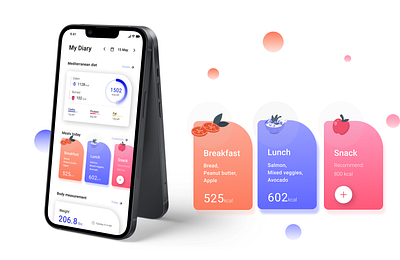 Diet and training app app design ui uiux ux workout