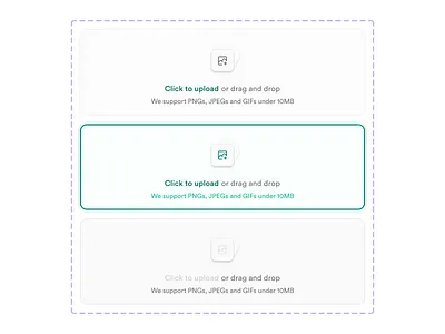 ✨ Upload clickupload drag and drop dragndrop empty emptyspace upload