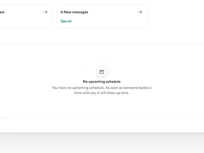 🫗 Empty space button clean ui empty empty space schedule