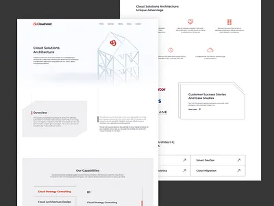 Cloudvoid website 3d 3d illustration 3d model clean clear cloud devops minimalistic plain ui ux web web design web portal webdesign website white