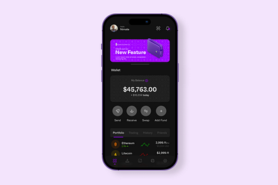 Wallet blockchain etherum information architecture mobile application productdesign ui ui design ux wallet