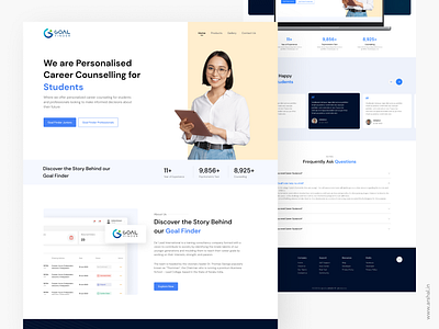 Landing Page Design adobe branding career design graphic design illustration illustrator landing landingpage logo page ui ui design uidesign ux website