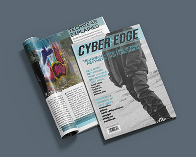 CYBER EDGE MINI-ZINE EDITORIAL AND PUBLICATION DESIGN branding editorial graphic design minizine