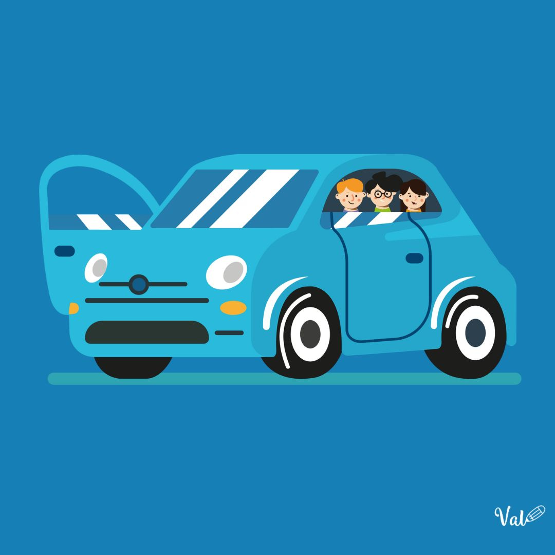 Blue Car adobe ilustrator arte digital desinger illustration ilustrator