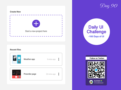 Day 90 Task: Design a "Create New" screen. #DailyUI dailyui design figma inspiration ui