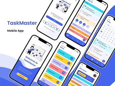 Task scheduler mobile app Concept concept design mobile app ui ux uxui