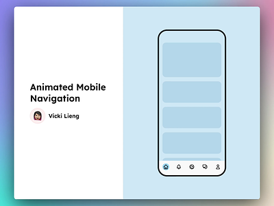 Animated Mobile Navigation figma mobile mobile navigation navbar navigation uiux