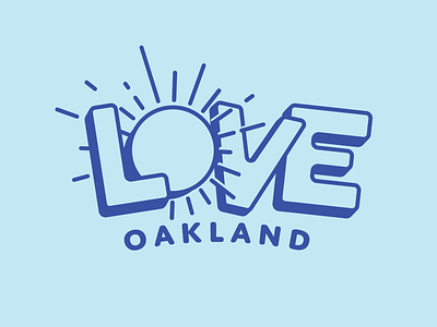 Love Oakland - Camp logo bay area branding california camp christ church design fun graphic design logo love oakland sun texas type typography