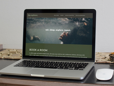 THE EXPLORER, BOUTIQUE HOTEL DESIGN AND CODING branding graphic design web