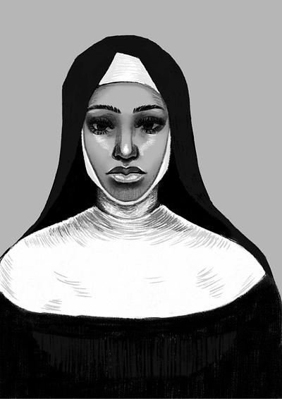 Nun Of Your Business art design illustration