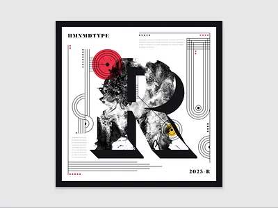 36 Days of Type | R (2023) 36days r 36daysoftype 36daysoftype10 abstract art design experimental experiments graphicdesign illustration type typography