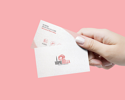 Business card design made for 100Prebella beauty graphicdesign carddesign typography