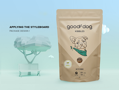 Brand design case study: Vegan dog food brand design case study logo mockups moodboard positioning
