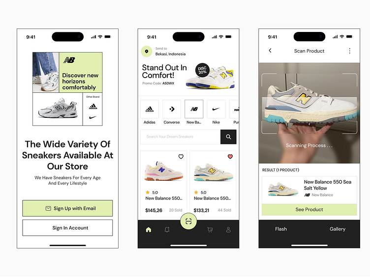 SNKR - Scan Product Flow by Haqqi Ilmiawan for Kretya Studio on Dribbble