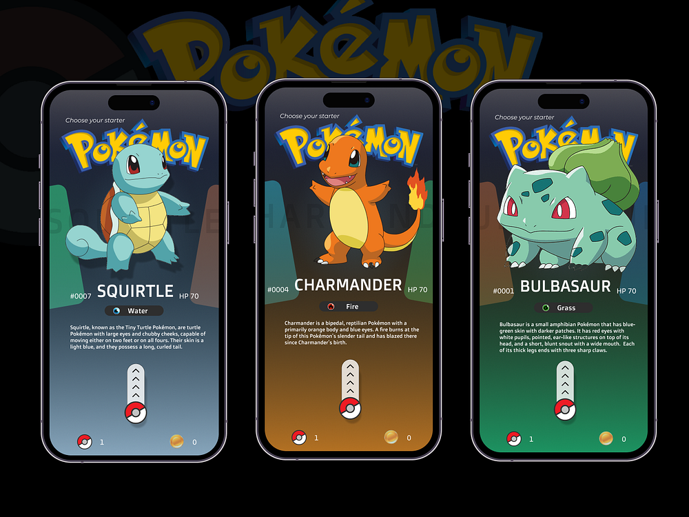 Pokemon UI designs, themes, templates and downloadable graphic elements ...
