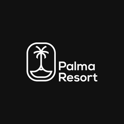 Palm tree modern logo branding design graphic design logo logo folio logodesign logotype