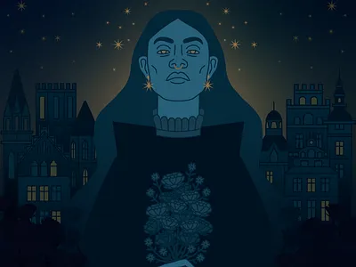 Victory design flower illustration plants portrait simple vector