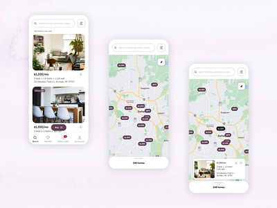 Apartment Finder App Mockup apartment app app design branding figma graphic design icon search ui design vector