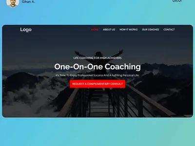 One on one coaching service company website landing page blog blogging branding design google adsense graphic design illustration logo ui web design website design wordpress