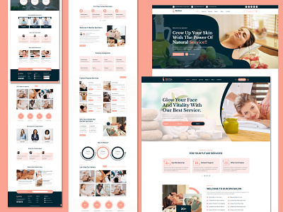 This Is My ThemeForest Approval Spa & Salon Project animation creative design ecommerce figma graphic design home page html illustration landing page logo photoshop responsive salon spa spa salon themeforest ui uiux ux design wordpress