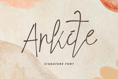 ARKITE beautiful branding design font font design handwritten illustration logo mothers day script signatures ui