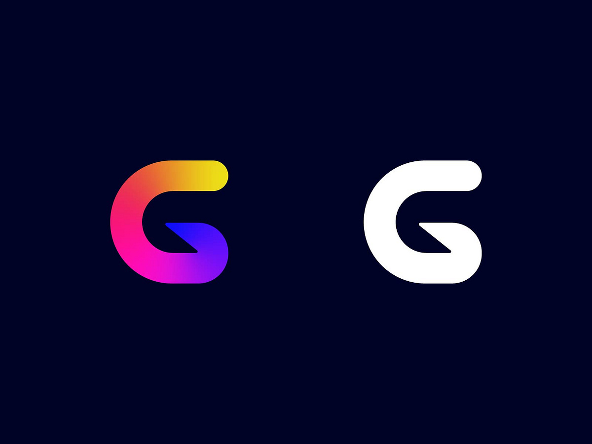 Letter G Gradient logo design unused by Khabib 🦅 on Dribbble