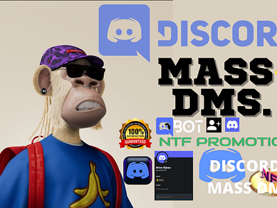 Discord mass dm 3d animation branding discord discord mass dm discord promotion graphic design logo mass dm bot motion graphics ntf ui