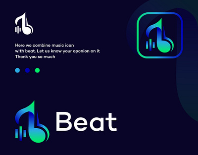 Beat logo design 3d branding graphic design logo