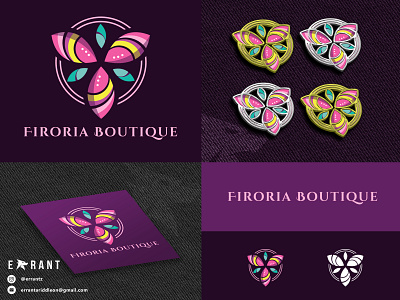 Firoria Boutique - Logo Design boutique branding design graphic design indonesia logo logo branding logo identity logodesign vector