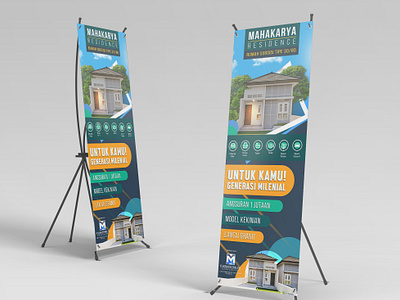 Property & Real Estate X-Banner | Simple Style branding design graphic design logo property and real estate real estate x banner x banner idea for property x banner idea for real estate