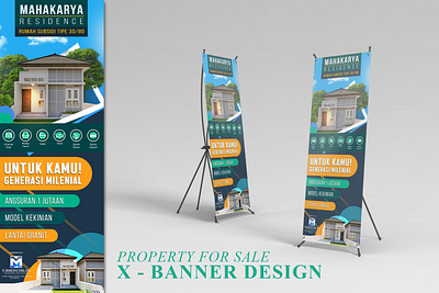 Property & Real Estate X-Banner | Simple Style branding design graphic design logo property and real estate real estate x banner x banner idea for property x banner idea for real estate
