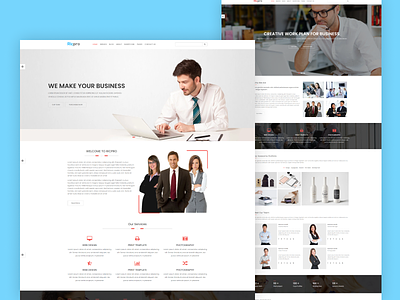 Corporate Business HTML Template - Ricpro bootstrap clean html5 modern responsive strategy consulting