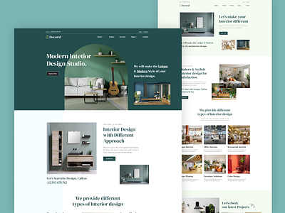 Decoral - Interior design Website Template agency business cms creative design designer ecommerce furniture interior design portfolio professional website seo friendly small business studio website webflow template