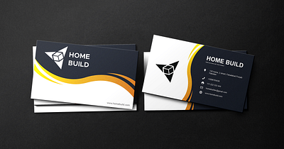 Home Build Business Card branding business card card graphic design home build home build business card logo