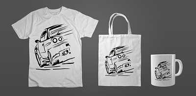 t-shirt Car Design branding care design graphic design logo t shirt