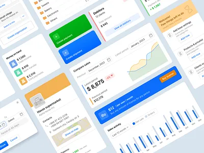 UI Components for Sales & Distribution admin panel charts components dashboard distribution app saas sales admin sales dashboard sales management ui web design