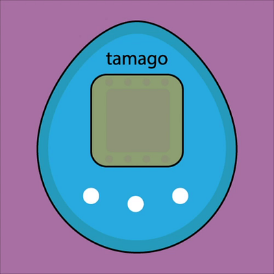 Tamagotchi animation illustration motion graphics vector