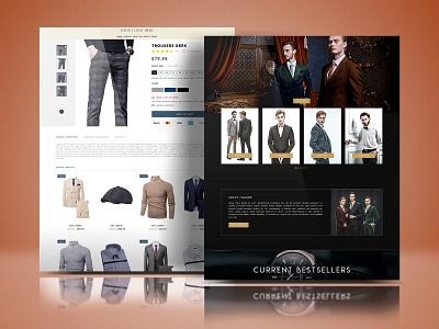 Website Design for men's fashion brand branding clean design digital digital art elegance elegant fashion fashion brand graphic design identity branding men fashion modern ui ui design ui ux ux design web website design