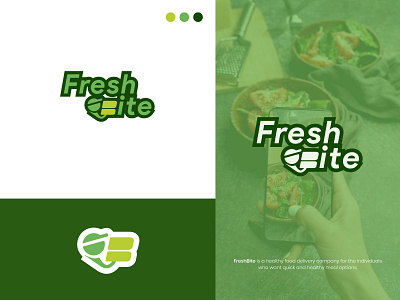 Fresh Bite | Letter B - Food Delivery - App Icon Logo app app icon b logo brand identity design branding delivery service design food delivery food logo fresh logo graphic design green logo human head illustration letter b logo logomark meal service vegetables