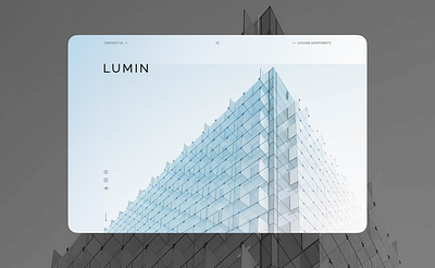 LUMIN premium segment apartments / landing page concept apartments design design concept figma landing page premium segment real estate ui uiux web web design