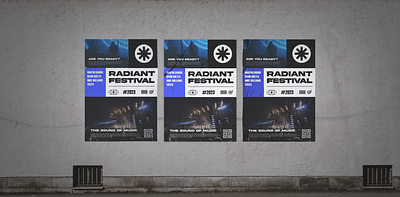 Radiant Festival branding design graphic design logo