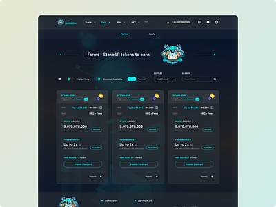 Hero Swap v.1 - Decentralized exchange branding design ui